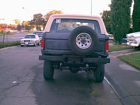 1983 Ford Bronco - i kid you not as i was finishing up a cop stopped and aske where the rear plate was and was going to site me. i pointed to the red box in t…