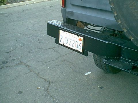1983 Ford Bronco - so here is my new plate setup the top bolts are LEDs and light blue.