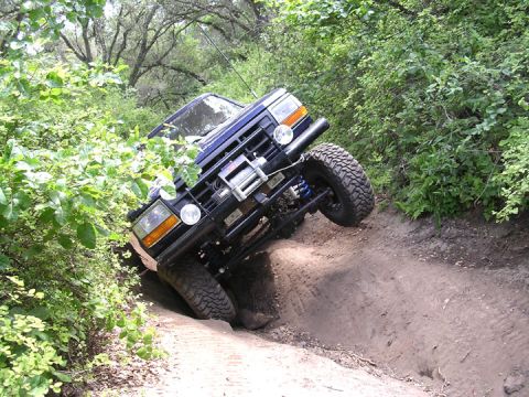 1994 Ford Bronco - this was fun. The whole section of trail is like this.