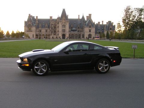 2007 Ford Mustang - The Mustang in front of our weekend home. ;) j/k This is the Biltmore Estate in Asheville, NC.