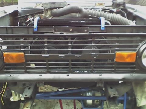 1971 Ford Bronco - Electric fan out of a mercedies.