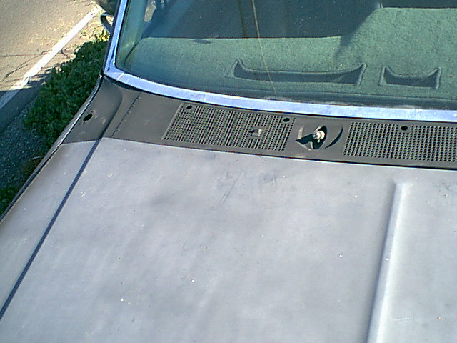 Here is the pass side. it looks better than the stock slotted cowl. the patch looks ok