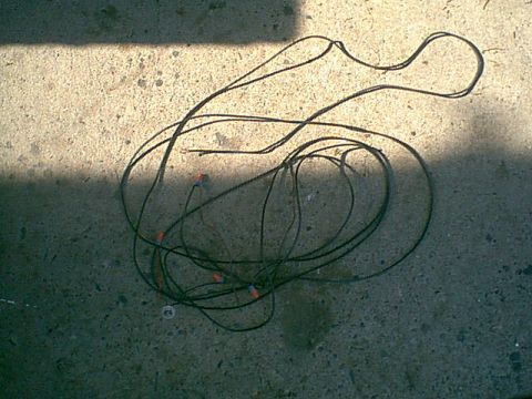1983 Ford Bronco - the PO ran wire from the pass side tail light to the drivers side tail light (same temp light socket in the lens deal and then under the br…