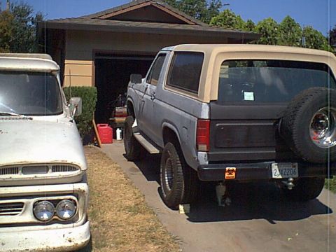 1983 Ford Bronco - another day shot of the rear end black.