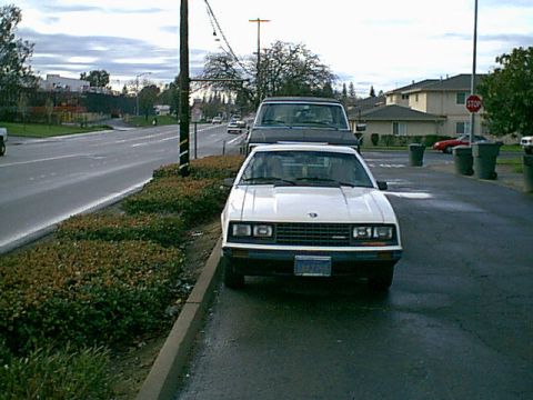 1983 Ford Bronco - here she is behind the mustang