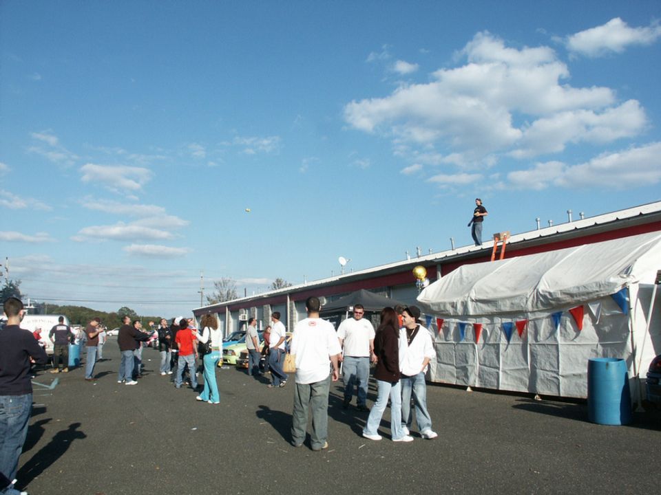 2001 Mercury Grand Marquis parked at an outdoor event with people around