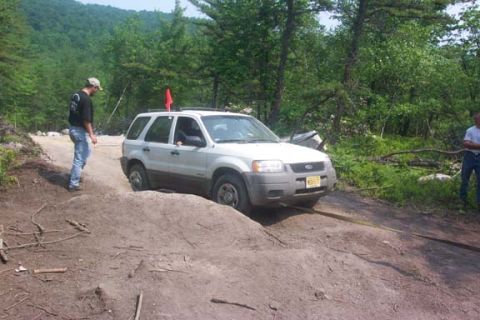 2001 Ford Escape - Of course, by this time, my clutch was smoking, and barely doing its job.