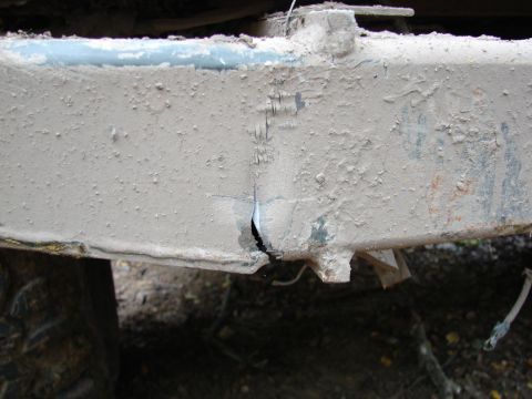 1996 Ford Bronco - franks damaged bumper(1/4" steel)
