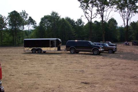 2001 Ford Escape - Excursion-$50,000. Trailer-$25,000. The looks you get pulling into Paragon Adventure Park-Priceless.