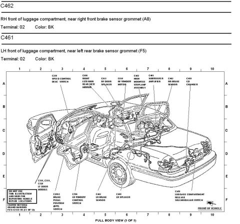 1996 Mercury Grand Marquis - 1999 ABS wheel speed snesor