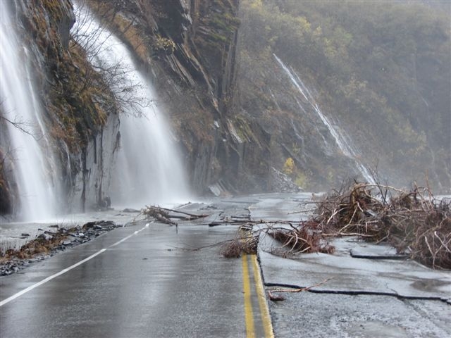 Flooding on the road to Valdez