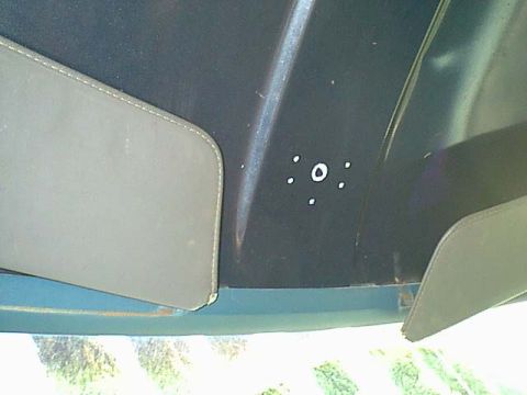 1983 Ford Bronco - I decided to add the light controller to the front roof. this is an easy to reach place and out of the way. I marked the mount holes and dr…