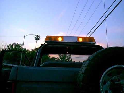 1983 Ford Bronco - and them at full flash.