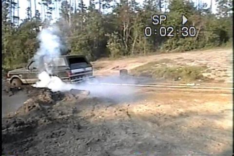 1989 Ford Bronco - BURNING SOME RUBBER! ! 36" SUPER SWAMPER IROK'S