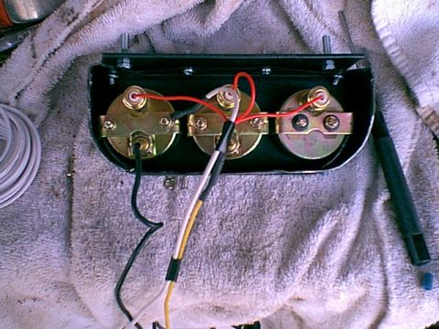 1983 Ford Bronco - This is the back side of the aftermarket guages. I got this set from Pep Boys $20. The connections are easy. the lights need a ground and a…