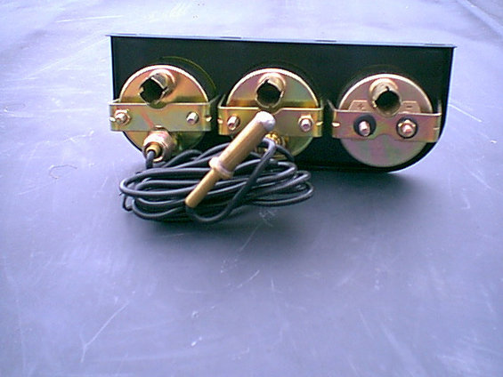This is the back of the Harbor Frieght guage set. simple connections and easy to follow instructions.