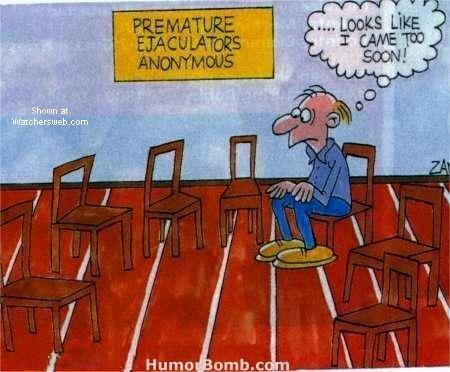 1991 Ford Bronco - A humorous cartoon depicts a man in a support group meeting, contemplating his timing with a self-deprecating thought bubble.