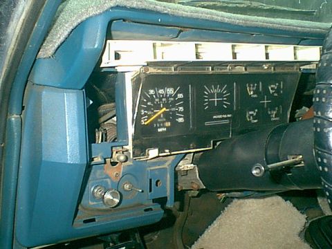 1983 Ford Bronco - You have to remove the bezel. to do so the head light switch knob and windshiel wiper knob must come off. this is the stock cluster. still…
