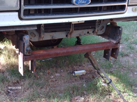 1990 Ford F-150 - New front crossmember.