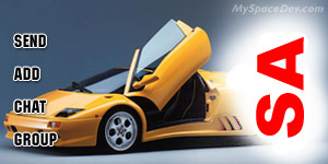 2001 Ford Mustang - A yellow sports car is shown with its doors open, displaying text on the side and front.