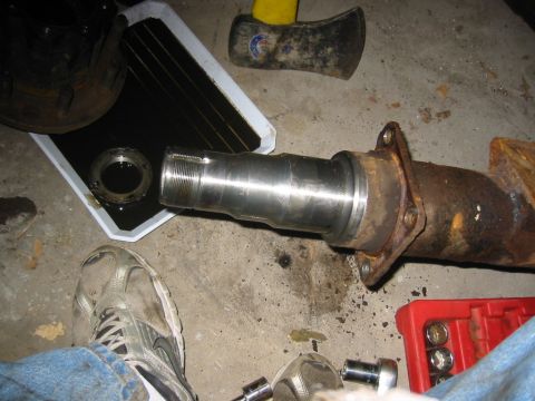 1995 Ford Bronco - spindle minus drum brake baking plate