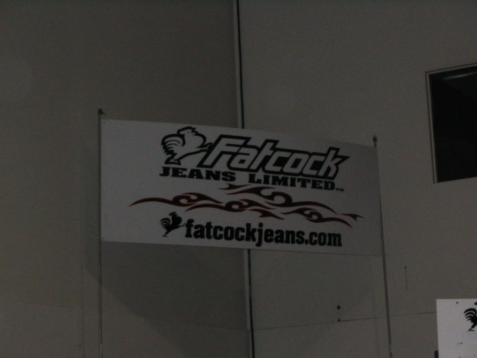 Banner with Fatcock Jeans Limited logo and fatcockjeans.com website
