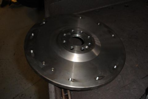 2005 Ford GT - Engine side of flywheel showing heat trails from bolt areas.