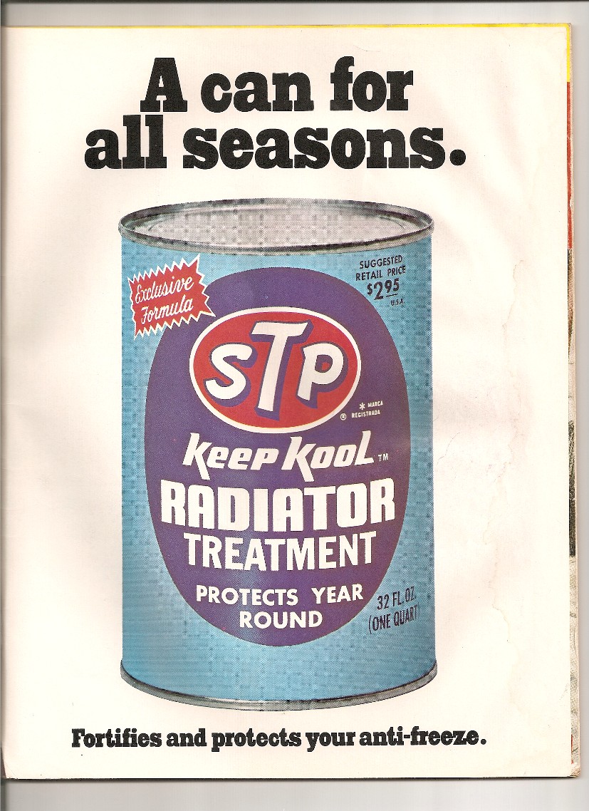 STP Keep Kool Radiator Treatment magazine ad, "A can for all seasons"