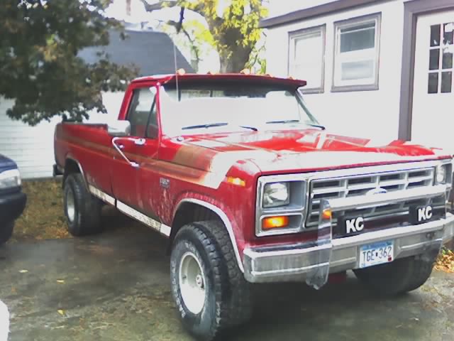 1986 Ford F-150 pickup truck with KC plates parked outside