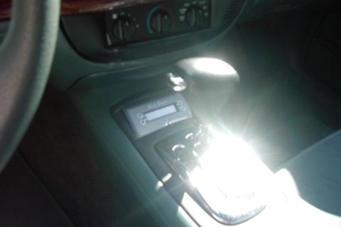 1996 Mercury Grand Marquis - Later on: I later relocated the scan gauge into the console, and trimmed the old ashtray/cupholder door for a perfect fit filler piece