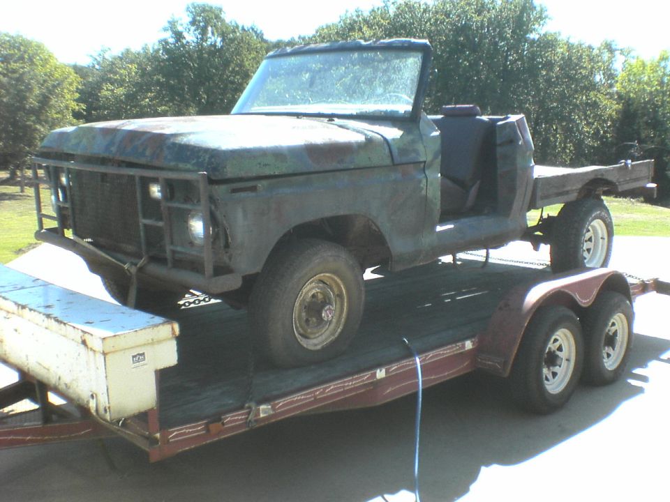 got the truck for free and it has a dana 44 and a 9 inch so im gonna do a swap on my bko and sell the engine and tranny and chop  up the rest