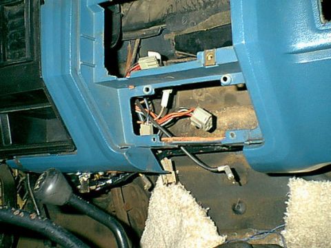 1983 Ford Bronco - You can see the 4 stock holes that mounts the panel.