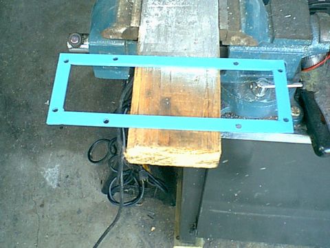 1983 Ford Bronco - I decided to make this cool adapter. it allows the new panel to mount to it and it then bolts to the stock 4 holes. I had sole file cabinet…