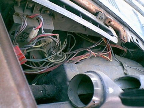 1983 Ford Bronco - Here is the main reason i decided to pull it all out and replace and clean up the dash. the dealer ac was poorly installed. it removed moun…