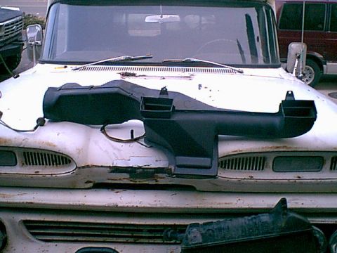 1983 Ford Bronco - While i was at the yard i got the other side duct works . this connects to the drivers side vents and the heater / AC box.