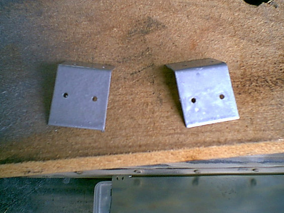 After cutting and bending and removing sharpe edges and prime and paint here are the patch clips.