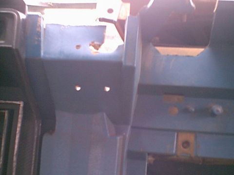 1983 Ford Bronco - Here it the top center dash mount (you can see it in the top middle. i sandwhiched the dash inside the patch clips. i then used rivets to h…
