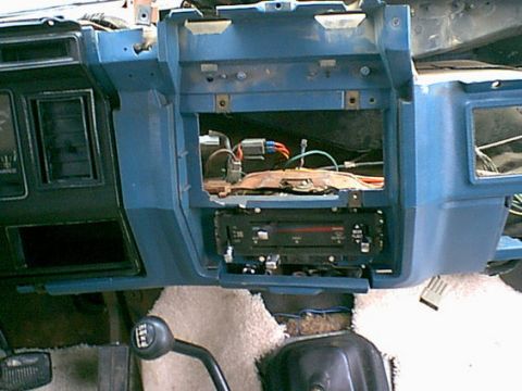 1983 Ford Bronco - this is stripped down to the control panel. lots of cleanup work was done to get here.