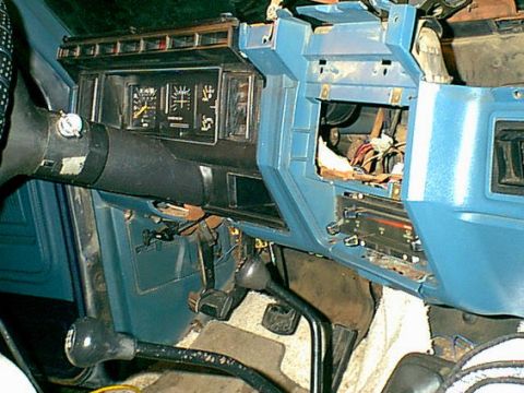 1983 Ford Bronco - here is the drivers side vent system completed. you can see the connection tube in the hole in the dash.