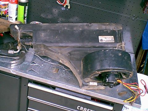 1983 Ford Bronco - This is the dealer added ac condenser and blower motor.It did not work when i got the bronco so out it came and in the trash.
