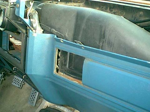 1983 Ford Bronco - This is the new pass side duct work. it connect the driver side duct work the heaterbox.