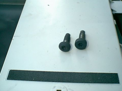 1983 Ford Bronco - the seatbelt bolts were rotted out and i got new replacements.