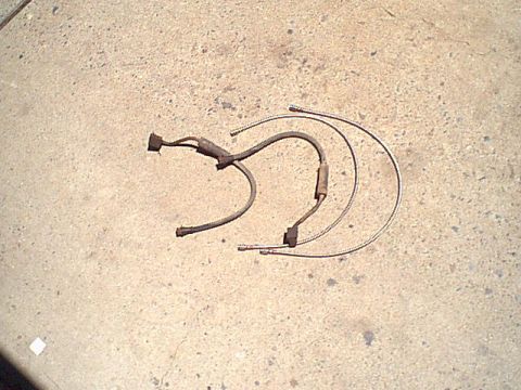 1983 Ford Bronco - Here are the old brake lines and the new brake lines. Nice braided steel over teflon line.