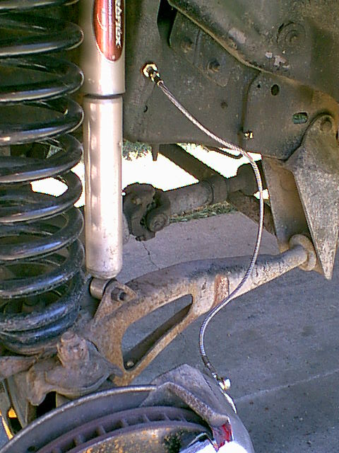 1983 Ford Bronco - Here is another view of the new line and caliper.