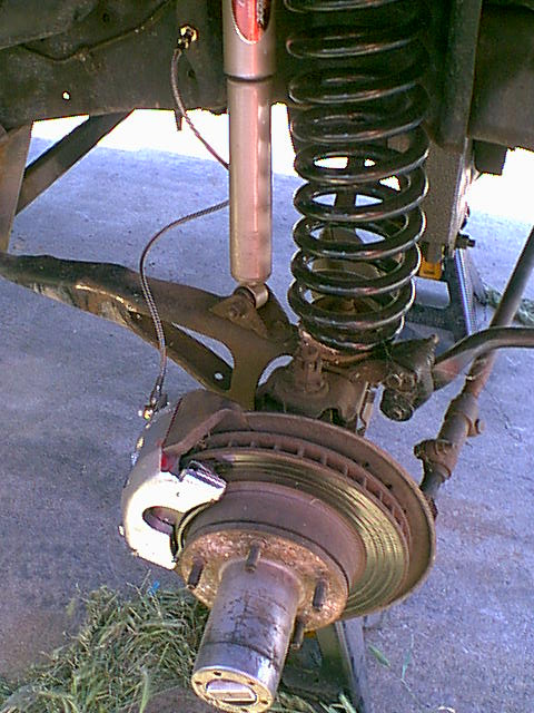 1983 Ford Bronco - Here is the pass side done. i needed to roll the truck around so the bad caliper will still stay on for right now. I am not driving the bro…