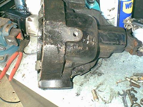 1983 Ford Bronco - Here is the new drain hole drilled and threaded.