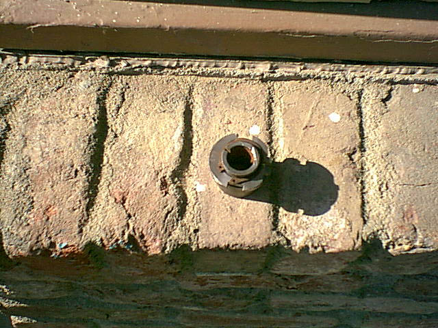 Here is a top view of the stock camber bushing.