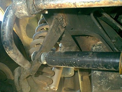1983 Ford Bronco - I found this mount to be another reason for the "Death Wobble" the PO just welded a chunk of scrap to the frame and drilled a hole for the…