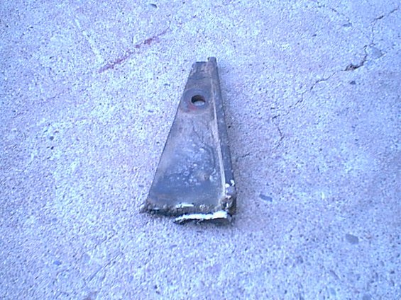 I unbolted the shock and then grabbed the mount and it came right off. here is the old mount.