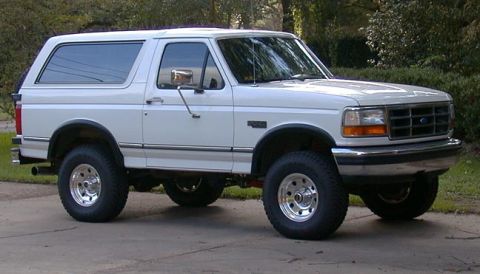 1992 Ford Bronco - This 1992 Ford Bronco is shown from a 3/4 front angle.